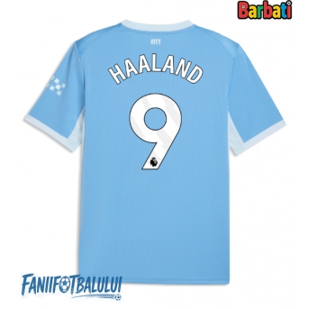 Manchester City Erling Haaland #9 Tricou Fotbal Replică 2026-27 Barbati Acasa